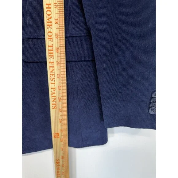 Tommy Hilfiger Men Modern-Fit Stretch Corduroy Sport Coat Cobalt Blue Cotton 40R
